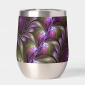 Colorful Abstract Violet Purple Khaki Fractal Art (Achterkant)