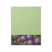 Colorful Abstract Violet Purple Khaki Fractal Art Notitieblok (Linkerzijde)
