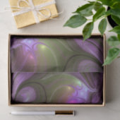 Colorful Abstract Violet Purple Khaki Fractal Art Tissuepapier (Geschenk)