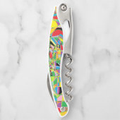 Colorful Abstract Waiter Kurkentrekker Multicolore (Achterkant)