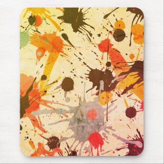 Colorful Abstract Watercolor Splatter Muismat