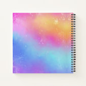 Colorful Abstract Waterverf Sketchbook Name Notitieboek (Achterkant)