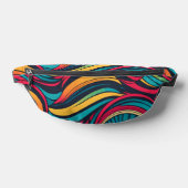 Colorful Abstract Wave Patroon Heuptasje (Liggend)