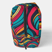Colorful Abstract Wave Patroon Toilettasje (Rechts)