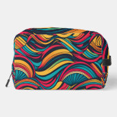 Colorful Abstract Wave Patroon Toilettasje (Achterkant)