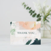 Colorful Abstract Weddenschap Hartelijk dank Brief Briefkaart (Staand voorkant)