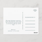 Colorful Abstract Weddenschap Hartelijk dank Brief Briefkaart (Achterkant)