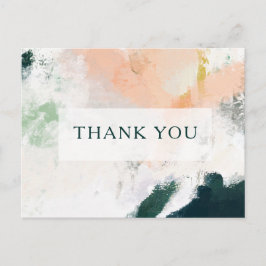 Colorful Abstract Weddenschap Hartelijk dank Brief Briefkaart