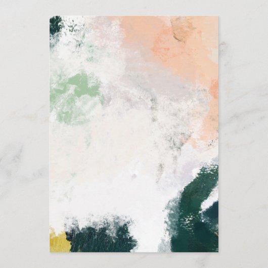 Colorful Abstract Wedding Advice Kaart (Achterkant)