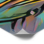 Colorful Abstract Woman Dancing Poster (Hoek)