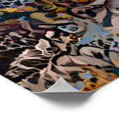 Colorful Abstract Woman Dancing Poster (Hoek)