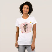 Colorful Abstract Woodpecker T-shirt (Voorkant volledig)