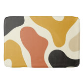 colorful Abstract yellow Black And White Badmat (Voorkant)