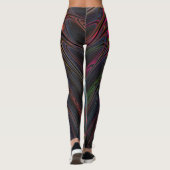 Colorful Abstracte Fractal Leggings (Achterkant)