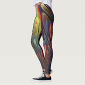Colorful Abstracte Fractal Leggings (Links)