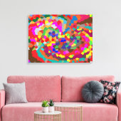 Colorful Abstracte geometrische kunst Canvas Afdruk (Insitu (Woonkamer))