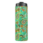 Colorful Abstracte Paisley Thermosbeker (Voorkant)