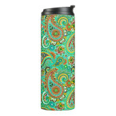 Colorful Abstracte Paisley Thermosbeker (Gedraaid links)