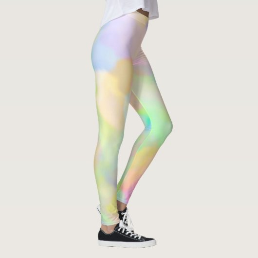 Colorful Abstracte Pastels Leggings (Rechts)