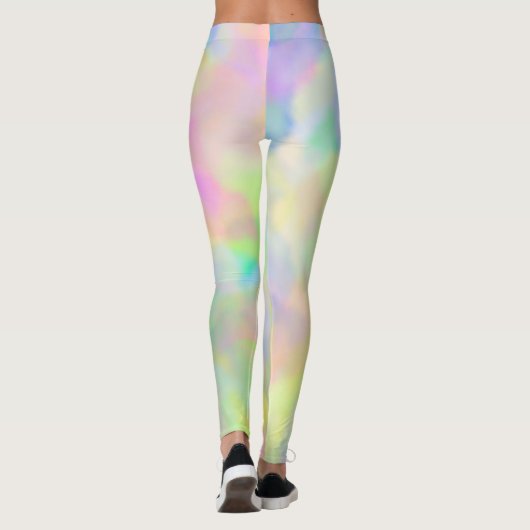 Colorful Abstracte Pastels Leggings (Achterkant)