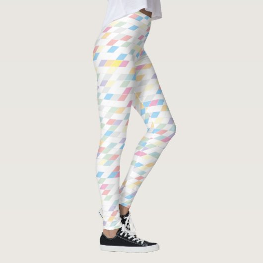 Colorful Abstracte Pastels Leggings (Rechts)
