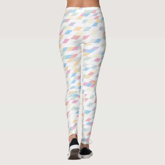 Colorful Abstracte Pastels Leggings (Achterkant)