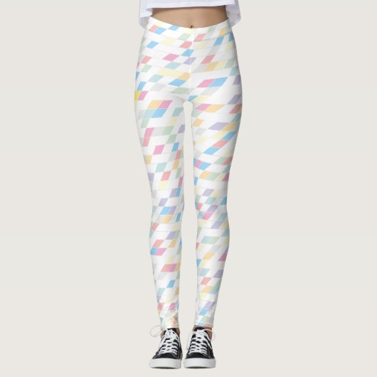 Colorful Abstracte Pastels Leggings (Voorkant)