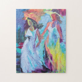 Colorful Abstracte vrouwen Legpuzzel