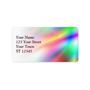 Colorful Abstraction Address Label