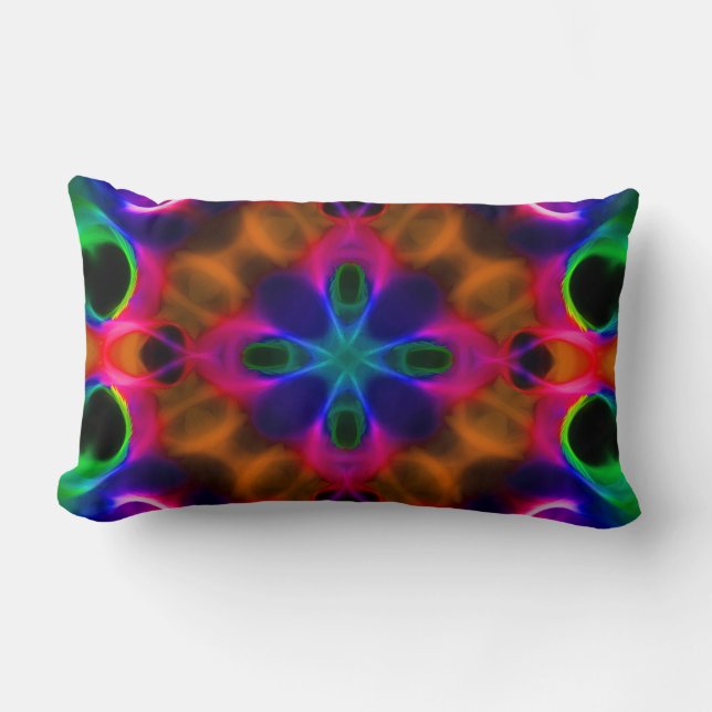 Colorful Abstraction Lumbar Pillow Kussen (Voorkant)
