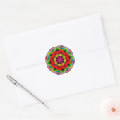 Colorful abstraction round Sticker (Envelop)