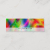 Colorful Abstraction Skinny Visitekaartje (Achterkant)