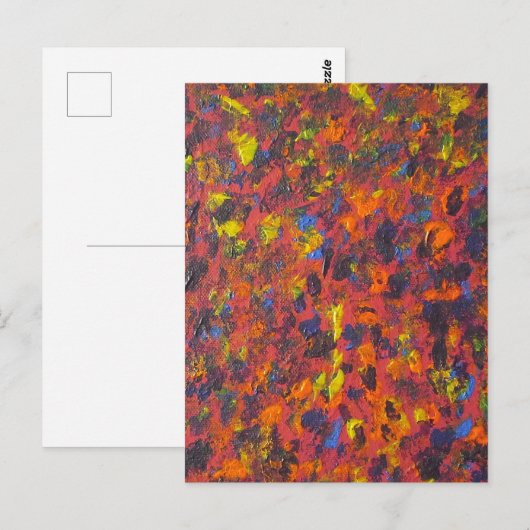 Colorful Abtract Art Briefkaart (Voorkant / Achterkant)