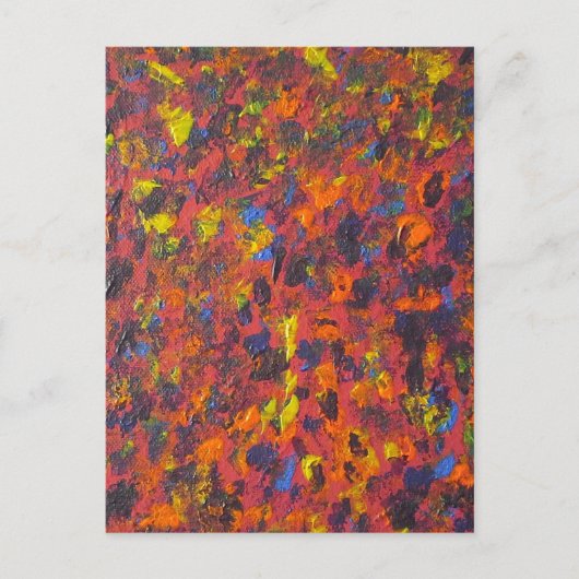 Colorful Abtract Art Briefkaart (Voorkant)