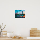 Colorful Abu Dhabi UAE Oil Paint Poster (Keuken)