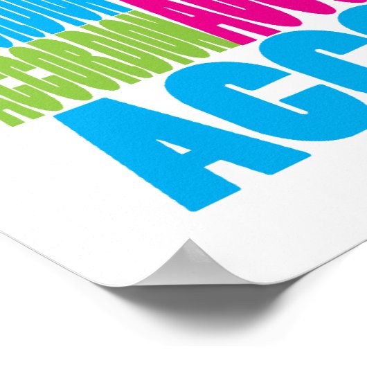 Colorful Accordion Poster (Hoek)