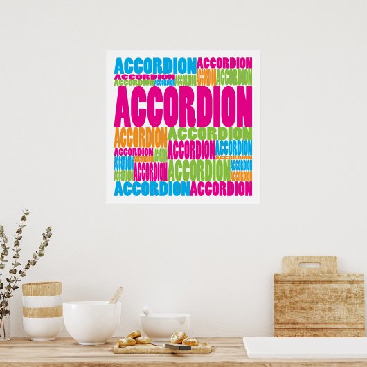 Colorful Accordion Poster (Keuken)