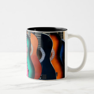 Colorful Acoustic Guitars Coffee Mok