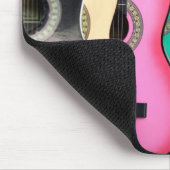 Colorful Acoustic Guitars Mousepad Muismat (Hoek)
