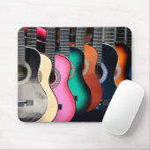 Colorful Acoustic Guitars Mousepad Muismat (Met muis)