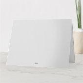 Colorful Acrylic White Tiger Monogram Birthday Kaart (Achterkant)