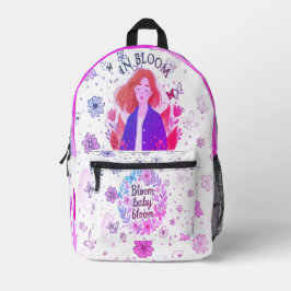Colorful Adventure - Floral Backpack Bedrukte Rugzak