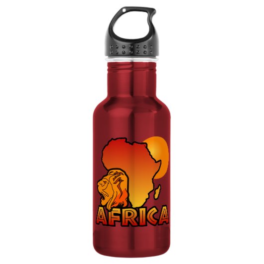 Colorful AFRICA Waterfles (Voorkant)