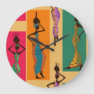 Colorful African Dames Grote Klok
