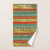 Colorful African Ethnic Tribal Patroon Bad Handdoek (Handdoek)