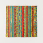 Colorful African Ethnic Tribal Patroon Wandkleed (Voorkant (horizontaal))