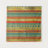 Colorful African Ethnic Tribal Patroon Wandkleed (Voorkant)