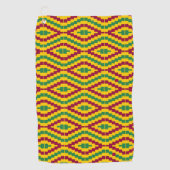 Colorful African Kente Pattern Golfhanddoek (Voorkant)