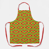 Colorful African Kente Pattern Schort (Voorkant)