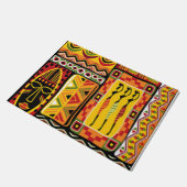 Colorful African Pattern Print Collage Deurmat (Schuin)